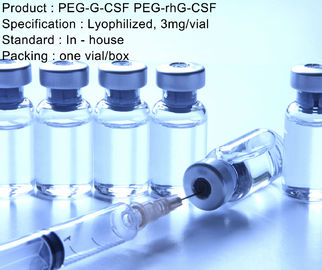 6mg 재조합형 인간 PEG-G-CSF 나무못 rhG CSF 주입 Pegfilgrastim