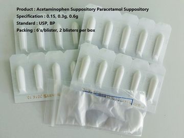 Acetaminophen 좌약 약물, 아기 0.15 - 0.6 g를 위한 Paracetamol 좌약